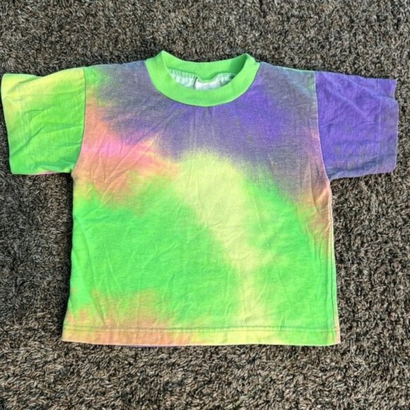 VTG Girls 90s Denim Skirt and Tie Dye T-Shirt Size 4 - Picture 12 of 16